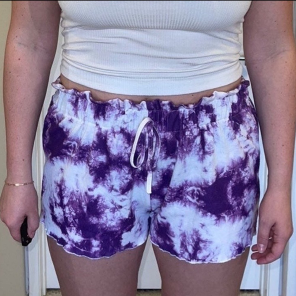 Purple TyeDye Lounge Shorts